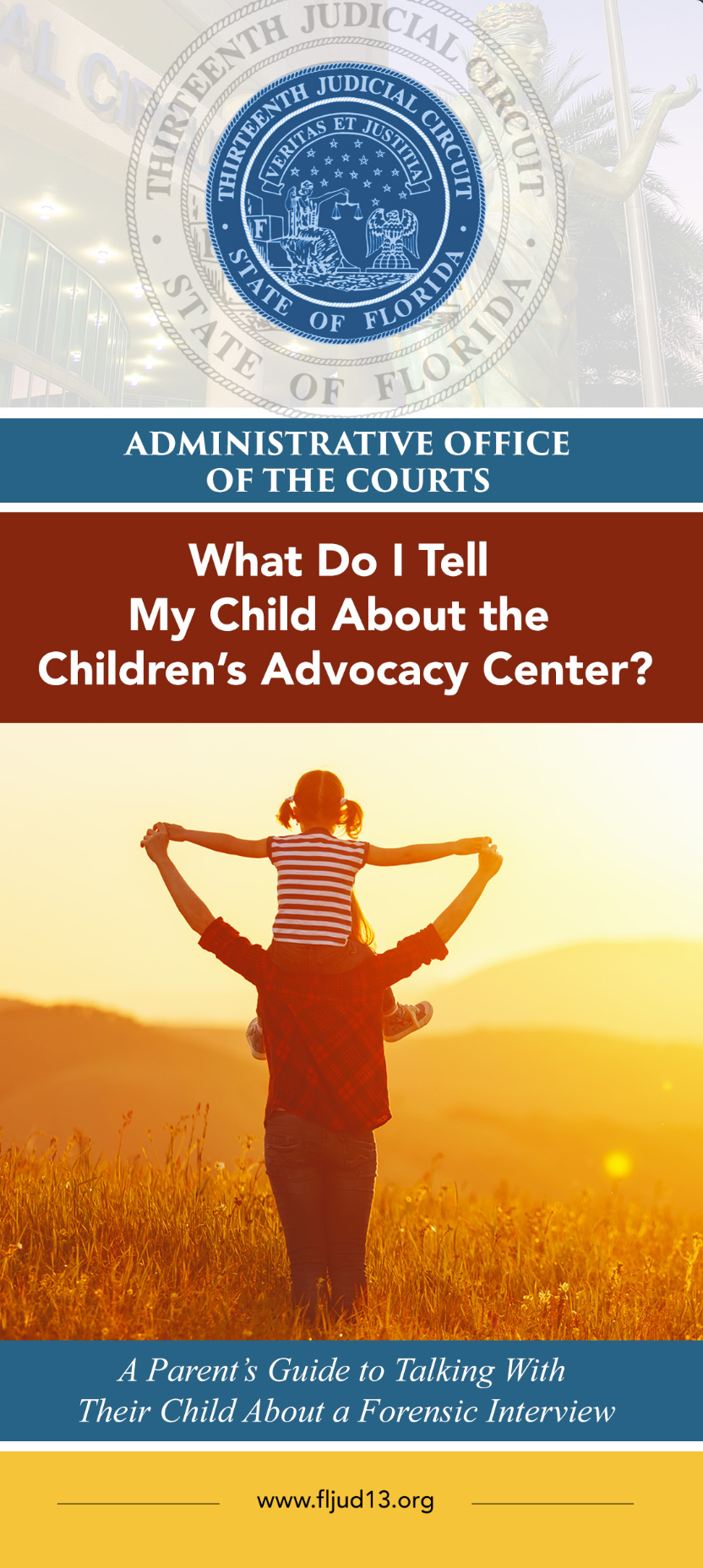 Open What do I tell my child CAC brochure